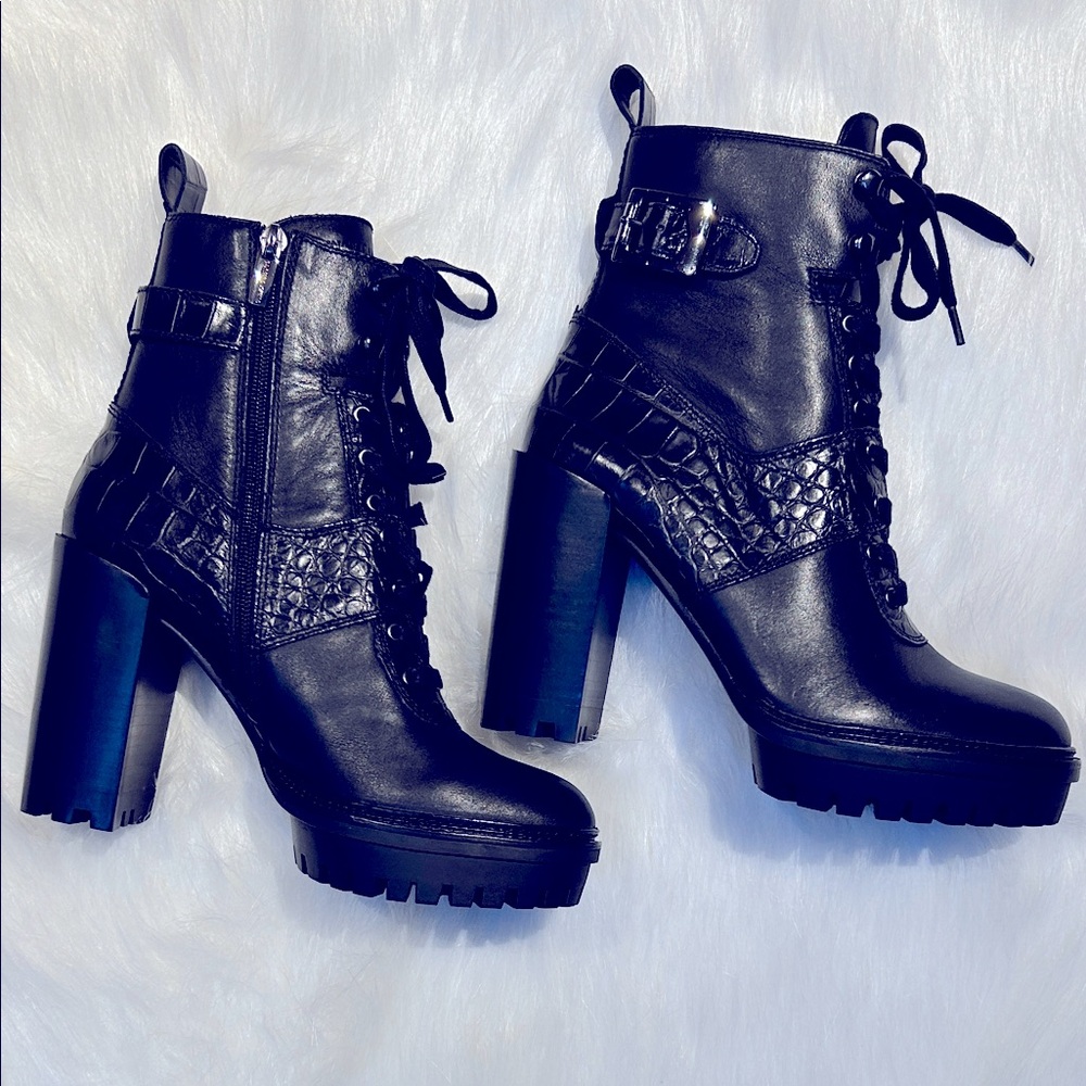 Vince Camuto Black Platform Boots
